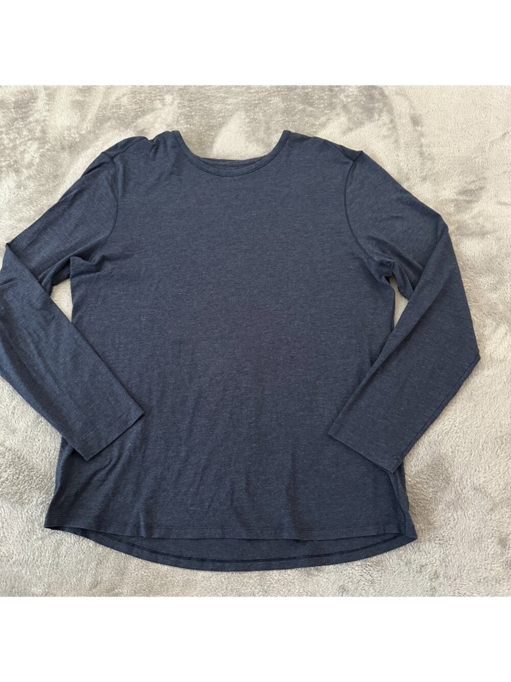 Lululemon Men's Long Sleeve Tee Shirt size XL *See Measurements Navy Blue - Picture 1 of 4
